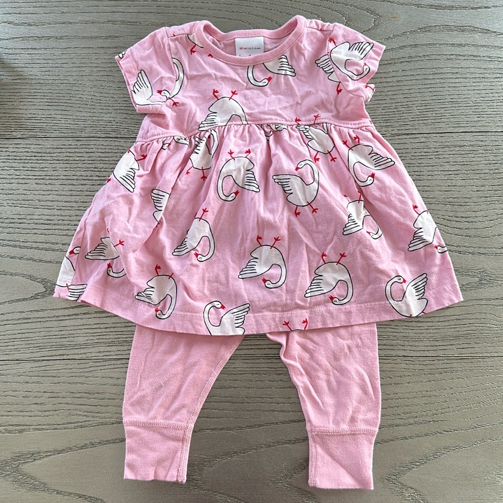 Hanna Andersson Play In, Play Out Dress, Pink Swan